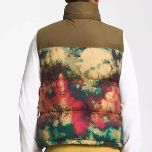 Gilet matelassé réversible pour homme, col rond, tissé, enduit, respirant, coupe-vent, avec fermeture éclair, pour un effet rafraîchissant - Product Image 3