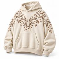 Sweat à capuche brodé unisexe de qualité supérieure, coupe décontractée et poignets côtelés pour un style streetwear quotidien