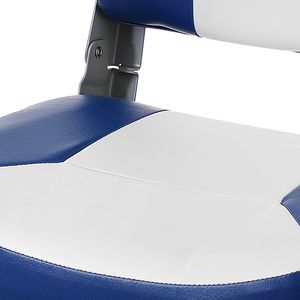 Sedile Pieghevole per Barca da 18,9 Pollici con Schienale Basso, Imbottitura in Spugna Spessa e Cerniera in Alluminio, Sedia Pieghevole da Capitano per Nautica - Product Image 6