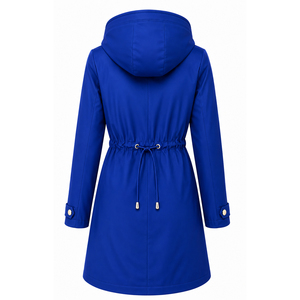Vente en gros OEM/ODM – Nouvelle veste de pluie longue à capuche imperméable et coupe-vent pour femme – Manteau de pluie d'extérieur personnalisé – Fabricant OEM - Product Image 4