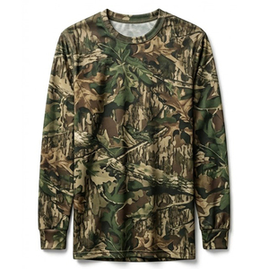 Men's Long Sleeve <b>Leopard</b> <b>Print</b> Camouflage Hunting Shirt Breathable Waterproof Polyester Outdoor Top Autumn Wear - Product Image 5