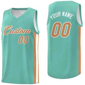 Maillots de basket-ball unisexes personnalisés avec nom et numéro d'équipe imprimés, vêtements de sport en polyester et élasthanne pour adultes, sans manches, respirants, anti-UV - Product Image 1