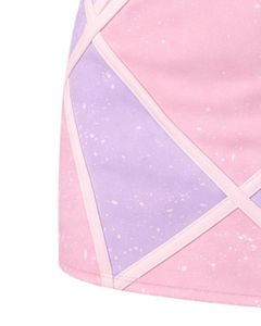 ชุดเซ็ตทูพีซสีชมพูลาเวนเดอร์สำหรับผู้หญิง เสื้อครอปแขนกุดคอกว้าง แต่งลายพิมพ์ กระโปรงมินิสั้นเอวสูงทรงเข้ารูป เหมาะสำหรับใส่ในช่วงฤดูร้อน - Product Image 6