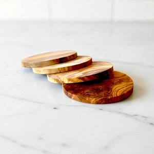 Posavasos Artesanales de Madera, Diseño Rústico, Ecológicos, Hechos a Mano en India, Oferta Especial - Product Image 6