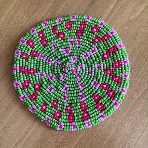 Posavasos Elegante Hecho a Mano con Bordado de Cuentas para Decoración del Hogar, Tazas de Té y Café, Accesorios de Comedor y Decoración de Mesa - Product Image 2