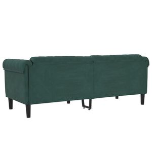 Sofá de Terciopelo Verde Oscuro 100% Poliéster Madera Contrachapada Sólida para Sala de Estar - Product Image 6