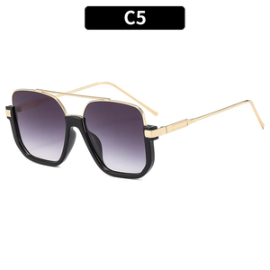 New Arrival Big Frame Stylish Y2k <b>Square</b> Metal Frame Uv400 <b>Sunglasses</b> Fashion Vintage Shades Oversized <b>Sunglasses</b> Unisex 2025 - Product Image 4