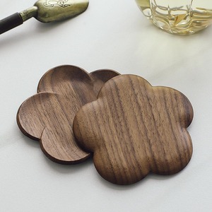 Solid Wood <b>Coaster</b> <b>Set</b> with Holder Heat Resistant Table Mats for Home Decor At Best Price - Product Image 1
