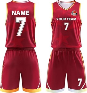 Conjunto de Uniforme de Baloncesto Personalizado, Camisetas y Pantalones Cortos Sublimados, Ropa Deportiva Transpirable de Secado Rápido, Logotipo OEM - Product Image 2