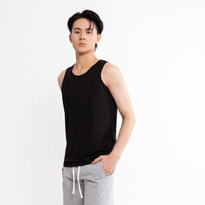 High Quality 100% Cotton <b>Men's</b> Formal Gym Sports Tank Top Tie-Dyed Compression Design Wholesale OEM ODM Competitive Price - Product Image 3