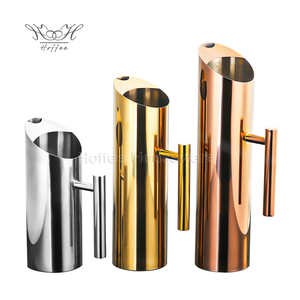 Jarra de agua de acero inoxidable, tetera con asa para bebidas caseras, té helado, vino, café, leche, herramienta para servir en casa, hotel, venta al por mayor - Product Image 3