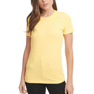 Camisetas de Mujer Lisas de Algodón para Impresión Personalizada, Camisetas de Manga Corta Transpirables con Cuello Redondo - Product Image 6