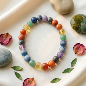 Natural 7 Chakra Gemstones 8mm Round Gemstone <b>Stretch</b> <b>Bracelet</b> Crystal Beaded <b>Bracelet</b> Wholesale Supply - Product Image 2