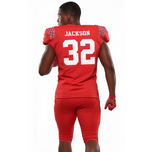 Nuevo Uniforme de Fútbol Americano para Hombre 2026, Rojo, Sin Mangas, Cuello en V, Transpirable, Ajustado, 100% Poliéster, para Todas las Temporadas, Corte Atlético - Product Image 6
