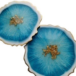 Sous-verres en résine Offre Spéciale design unique et sous-verres en résine époxy pour café, thé, boisson pour forme carrée et produit Offre Spéciale - Product Image 3