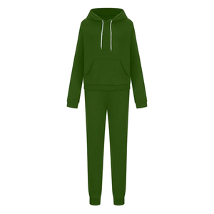 <b>Lightweight</b> Winter Warm Eco-Friendly Fleece Hooded 2 in 1 Design Women's Tracksuit Training Wear Comfortable Breathable Sets - Product Image 1