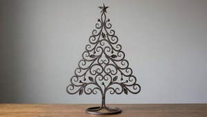 Designer Metal Christmas <b>Tree</b> Decor for <b>Tabletop</b> Living Room Office Desk and Festive Holiday Decoration Indoor Decor From India - Product Image 1