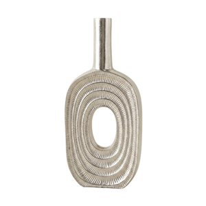Jarrón de Flores de Aluminio con Forma de Concha Plateada Oceánica, Decoración de Hogar de Lujo Estilo Costero, Centro de Mesa para Bodas y Decoración de Sala de Estar - Product Image 5