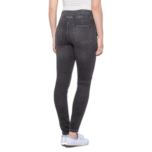 OEM Customized Summer Light Wash High Waist Vintage Dark Blue Women's Loose Straight Leg <b>Button</b> Denim <b>Jeans</b> - Product Image 6