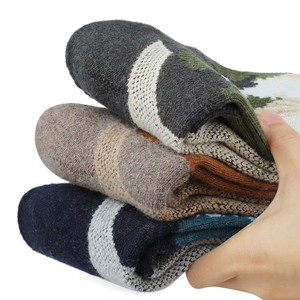 Custom Thermal Wool Anti-Bacterial Digital Printing <b>Socks</b> for Men <b>Women</b> <b>Warm</b> Breathable Crew Private Label Factory Wholesale - Product Image 2
