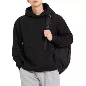 Hoodie unisexe surdimensionné à coupe carrée, 550 g/m², 100 % coton, double couche, sans cordon, motif uni, personnalisé par le fabricant - Product Image 5