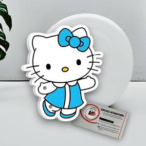 Nuevas Pestañas Magnéticas Acrílicas con Diseño de Lazo Azul, Hello Kitty, Flores y Mariposas, Ecológicas, Reutilizables, para Extensión de Pestañas - Product Image 1