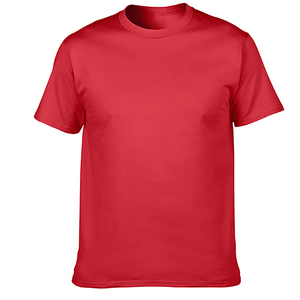 T-shirt pour homme à col rond, manches courtes, coupe classique, décontracté, couleur unie, jersey de coton, teinture unie - Product Image 4