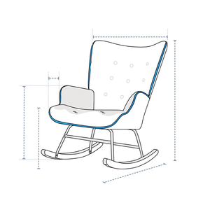 Fauteuil à bascule classique HDT capitonné, housses personnalisées, design confortable, fabrication vietnamienne, détente facile, nettoyage facile, style moderne, couleur personnalisée 420D/600D - Product Image 6