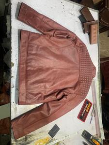 <b>Men's</b> Streetwear <b>Leather</b> <b>Jacket</b> with Stand Collar and Front Logo Best Quality Genuine <b>Leather</b> Low MOQ <b>Leather</b> <b>Jackets</b> - Product Image 6