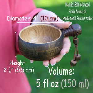 Taza Kuksa Premium de Bajo Costo, Hecha a Mano, de Madera Natural para Café, Té, Camping, Senderismo y Aventura - Product Image 2
