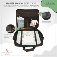 Étui souple imperméable Royal Arch avec broderie noire |   Sangle de sac en tissu Cordura avec poche intérieure, écologique, style provincial
