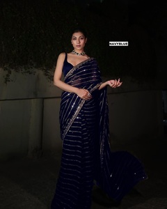 Exclusive Designer Look Georgette Fabric <b>Saree</b> Elegant <b>Blouse</b> Stylish Fancy Ethnic Latest Trendy Indian Modest Party Wear Women - Product Image 3