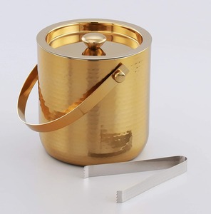 ถังน้ำแข็งโลหะดีไซน์หรูหราสำหรับแสดงเครื่องดื่มทันสมัย - Product Image 2