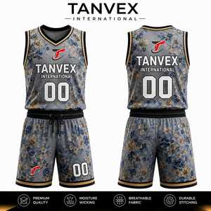 Ensemble d'uniformes de basketball pour la compétition, tissu respirant et flexible, design moderne avec confort performant, uniforme de basketball - Product Image 1