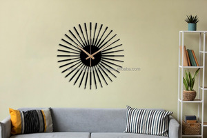 Đồng cổ <span class=keywords><strong>Sunburst</strong></span> Đồng hồ treo tường mộc mạc kim loại hiện đại <span class=keywords><strong>Retro</strong></span> thiết kế độc đáo Đồng hồ treo tường cho trang trí nội thất - Product Image 3