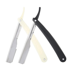 Nouveau Rasoir Professionnel de Barbier – Prix de Gros – Manche en Acier Inoxydable Poli Argenté – Lames Interchangeables – Rasoirs de Barbier pour Salon - Product Image 6