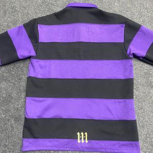 Camiseta de Rugby Personalizada de Manga Larga a Rayas, Jersey 100% Algodón Transpirable - Product Image 6
