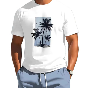 Conjunto Deportivo Personalizado de Alta Calidad para Hombre, Ropa Casual de Verano, Ropa de Playa, Servicio OEM al por Mayor, Camiseta y Pantalones Cortos de Verano - Product Image 1