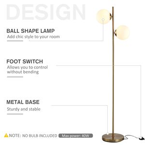Lampada da Terra Moderna a 2 Tonalità per Soggiorno e Camera da Letto, Corpo Bianco Cromato Postmoderno, Paralumi in Acrilico, Illuminazione Decorativa Contemporanea - Product Image 4