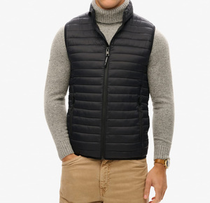 Mens Essential <b>Gilet</b> Vest Sleeveless <b>Lightweight</b> Padded Warm Outdoor Winter Casual Layering Custom Wholesale Clothing - Product Image 1