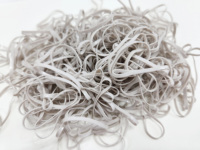 Élastiques à cheveux en vrac, taille M, 40x2mm, haute élasticité, non toxiques, emballage en sachet OPP, usage quotidien décontracté