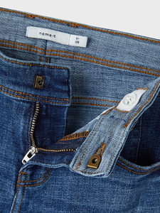 Custom Unisex High Street Denim Jeans 100% Cotton Mid Breathable Straight Style Dark/Light Wholesale for Men - Product Image 4