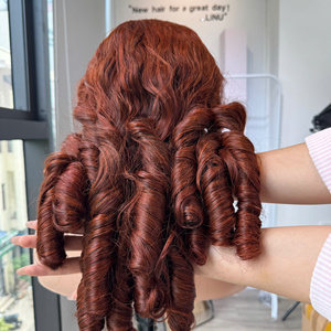 ผมต่อแบบดึงคู่สุดๆม้วนผ้าลูกไม้ของมนุษย์บริสุทธิ์จากเวียดนาม100% - Product Image 4