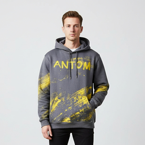 Sweat à capuche uni délavé à l'acide, personnalisable, style vintage, avec impression sérigraphiée, prix de gros - Product Image 3