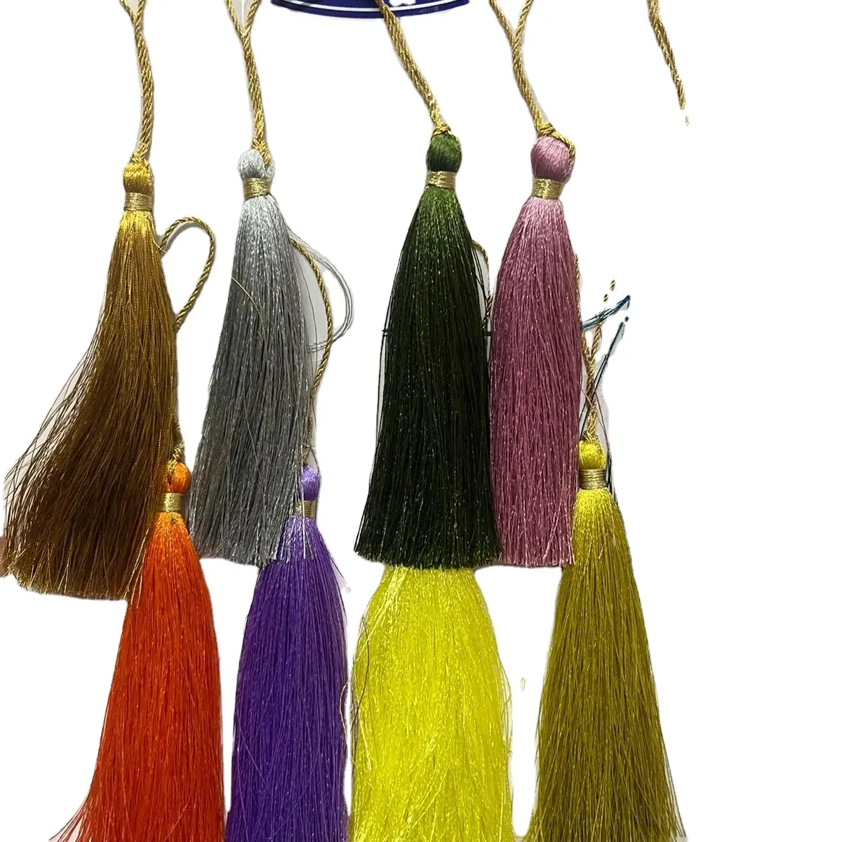 free sample many colors 9 cm large silk tassels for jewelry,100%rayon fringe tassel silk decoration