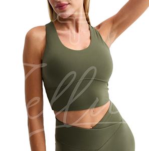 Soutien-gorge de sport sans couture de haute qualité pour femmes, léger, respirant, avec logo personnalisé, soutien-gorge de yoga, soutien-gorge de sport à maintien élevé pour le fitness - Product Image 6