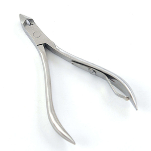 Hot Selling Professional Manicure <b>Tools</b> Stainless Steel Curved Cuticle Nipper Trimmer Wide Jaw Opening for Thick and Hard <b>Nails</b> - Product Image 6