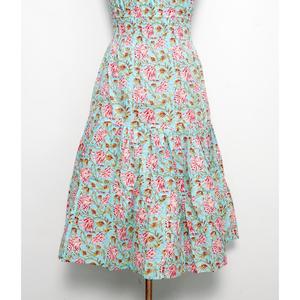 Robe longue décontractée en coton à imprimé floral tropical pour femme, style bohème, col halter, respirante, idéale pour l'été, la plage et les vacances – Grande Vente - Product Image 3