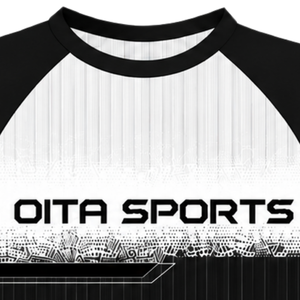 Camiseta Deportiva Raglán Blanca y Negra de Manga Corta con Cuello Redondo, Ligera, Uniforme de Entrenamiento Deportivo, Transpirable y de Alto Rendimiento - Product Image 5