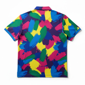 Polo respirant sublimé, vêtements d'équipe personnalisés, impression par sublimation intégrale, chemise de golf pour hommes, vêtements de sport en gros - Product Image 3